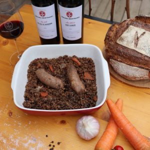 Lentilles Lauragais saucisses 2 parts 800g