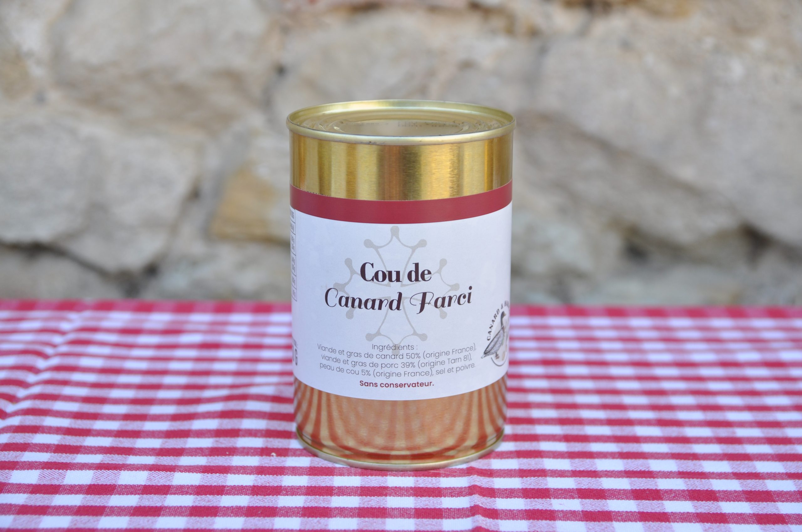Cou de canard farci 360g