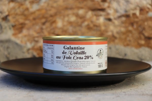 Galantine de volaille au foie gras