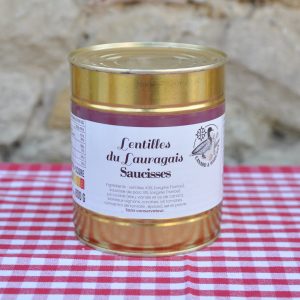 Lentilles Lauragais saucisses 2 parts 800g
