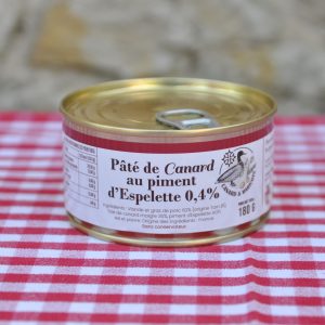 Pâté de canard espelette AOC 180g